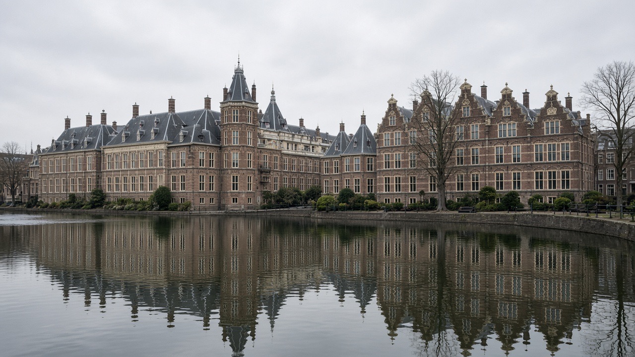 Binnenhof en Hofvijver in Den Haag