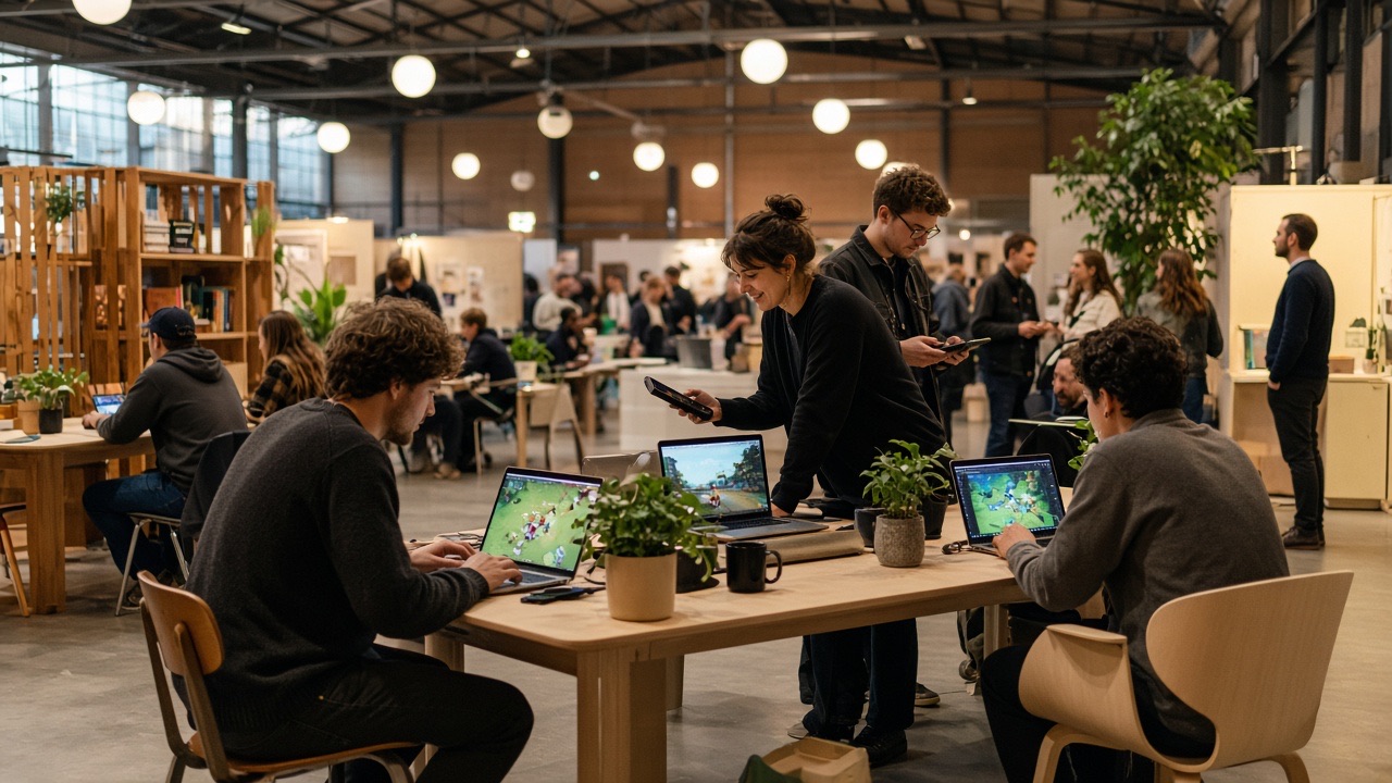 Indie developers op een Nederlandse gamebeurs